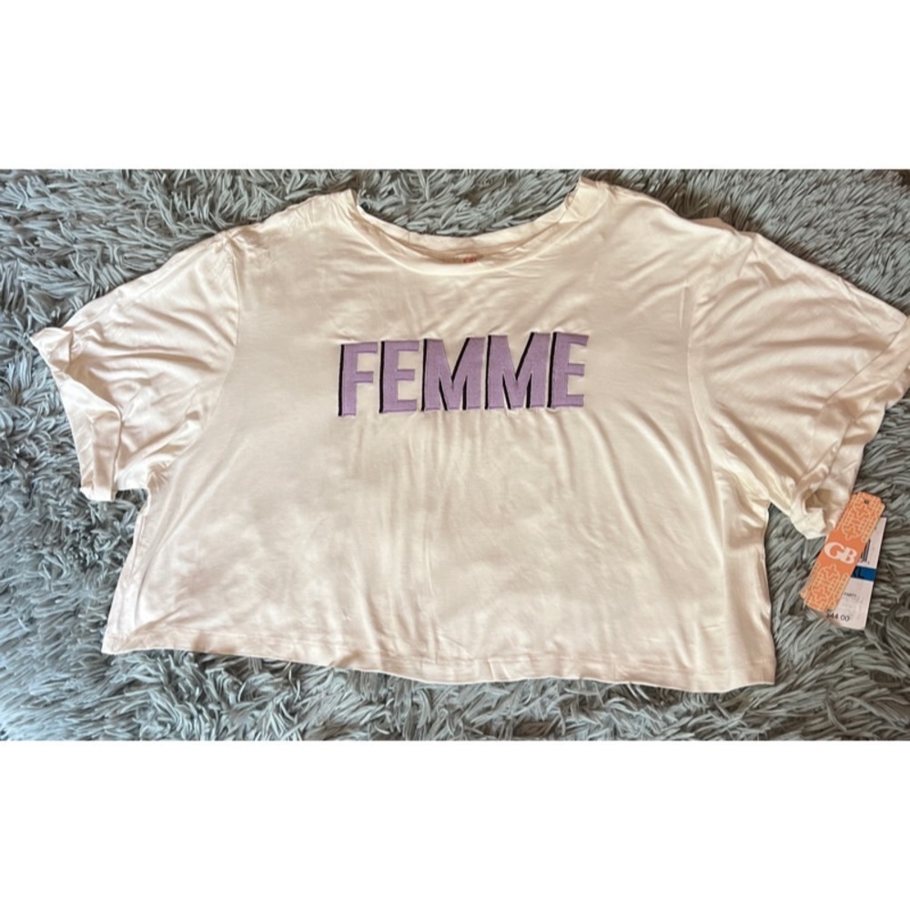 Femme Boxy Cropped Top
